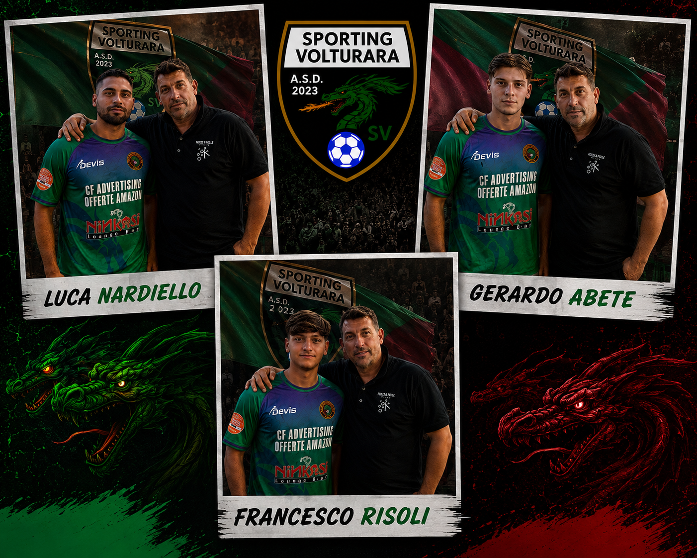Altri tre Volturaresi per lo Sporting Volturara: arriva Luca Nardiello, restano Francesco Risoli e Gerardo Abete